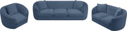 Penelope 66.5" Chenille Fabric Upholstered Upholstered Loveseat in Light Blue - 44073LtBlu-L