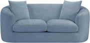 Penelope 66.5" Chenille Fabric Upholstered Upholstered Loveseat in Light Blue - 44073LtBlu-L