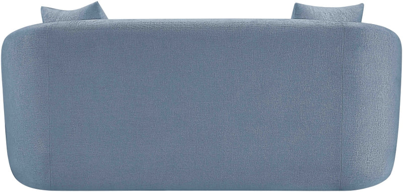 Penelope 66.5" Chenille Fabric Upholstered Upholstered Loveseat in Light Blue - 44073LtBlu-L