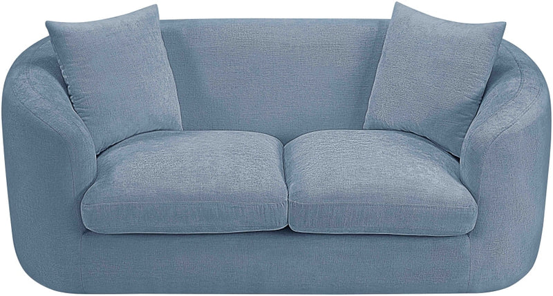 Penelope 66.5" Chenille Fabric Upholstered Upholstered Loveseat in Light Blue - 44073LtBlu-L