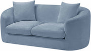 Penelope 66.5" Chenille Fabric Upholstered Upholstered Loveseat in Light Blue - 44073LtBlu-L