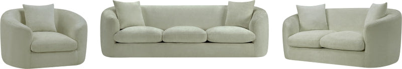 Penelope 66.5" Chenille Fabric Upholstered Upholstered Loveseat in Mint - 44073Mint-L