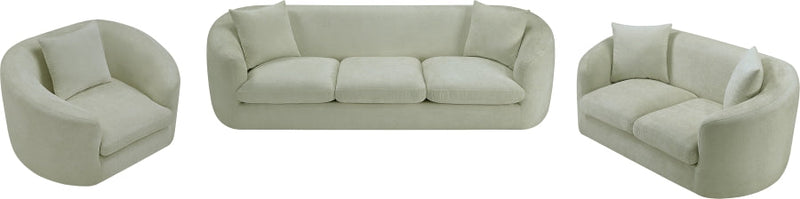 Penelope 66.5" Chenille Fabric Upholstered Upholstered Loveseat in Mint - 44073Mint-L
