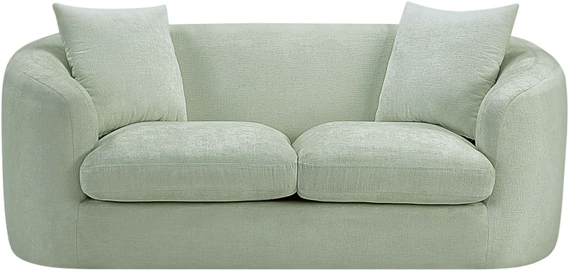Penelope 66.5" Chenille Fabric Upholstered Upholstered Loveseat in Mint - 44073Mint-L