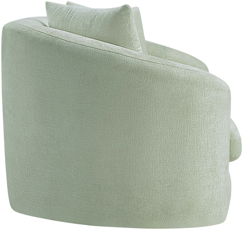 Penelope 66.5" Chenille Fabric Upholstered Upholstered Loveseat in Mint - 44073Mint-L