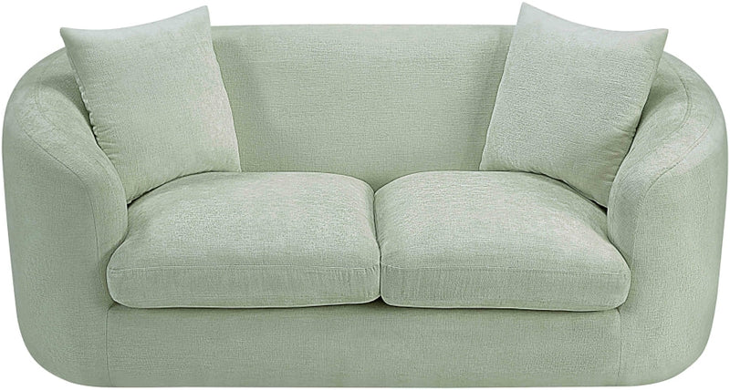 Penelope 66.5" Chenille Fabric Upholstered Upholstered Loveseat in Mint - 44073Mint-L