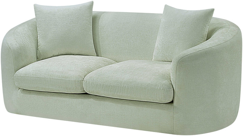 Penelope 66.5" Chenille Fabric Upholstered Upholstered Loveseat in Mint - 44073Mint-L