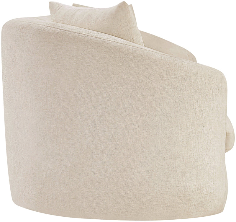 Penelope 92.5" Chenille Fabric Upholstered Upholstered Sofa in Beige - 44073Beige-S