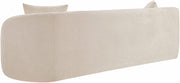 Penelope 92.5" Chenille Fabric Upholstered Upholstered Sofa in Beige - 44073Beige-S