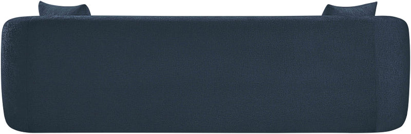 Penelope 92.5" Chenille Fabric Upholstered Upholstered Sofa in Blue - 44073Navy-S