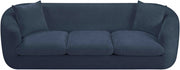 Penelope 92.5" Chenille Fabric Upholstered Upholstered Sofa in Blue - 44073Navy-S