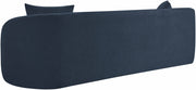 Penelope 92.5" Chenille Fabric Upholstered Upholstered Sofa in Blue - 44073Navy-S