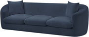 Penelope 92.5" Chenille Fabric Upholstered Upholstered Sofa in Blue - 44073Navy-S