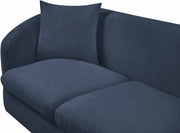 Penelope 92.5" Chenille Fabric Upholstered Upholstered Sofa in Blue - 44073Navy-S