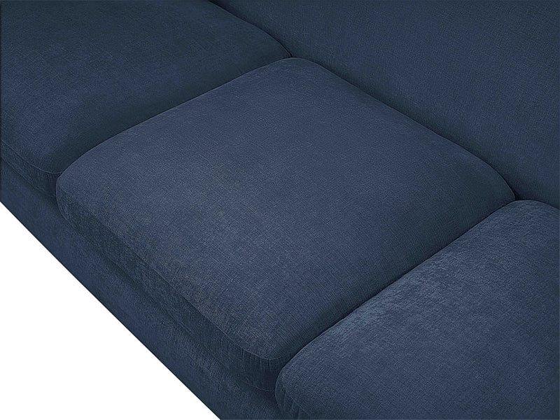 Penelope 92.5" Chenille Fabric Upholstered Upholstered Sofa in Blue - 44073Navy-S