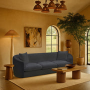 Penelope 92.5" Chenille Fabric Upholstered Upholstered Sofa in Blue - 44073Navy-S