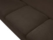 Penelope 92.5" Chenille Fabric Upholstered Upholstered Sofa in Brown - 44073Brown-S