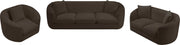 Penelope 92.5" Chenille Fabric Upholstered Upholstered Sofa in Brown - 44073Brown-S