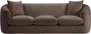 Penelope 92.5" Chenille Fabric Upholstered Upholstered Sofa in Brown - 44073Brown-S