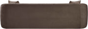 Penelope 92.5" Chenille Fabric Upholstered Upholstered Sofa in Brown - 44073Brown-S
