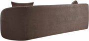 Penelope 92.5" Chenille Fabric Upholstered Upholstered Sofa in Brown - 44073Brown-S