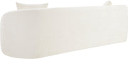 Penelope 92.5" Chenille Fabric Upholstered Upholstered Sofa in Cream - 44073Cream-S