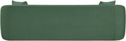 Penelope 92.5" Chenille Fabric Upholstered Upholstered Sofa in Green - 44073Green-S