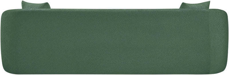 Penelope 92.5" Chenille Fabric Upholstered Upholstered Sofa in Green - 44073Green-S