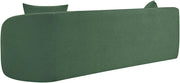 Penelope 92.5" Chenille Fabric Upholstered Upholstered Sofa in Green - 44073Green-S
