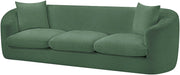 Penelope 92.5" Chenille Fabric Upholstered Upholstered Sofa in Green - 44073Green-S
