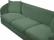 Penelope 92.5" Chenille Fabric Upholstered Upholstered Sofa in Green - 44073Green-S