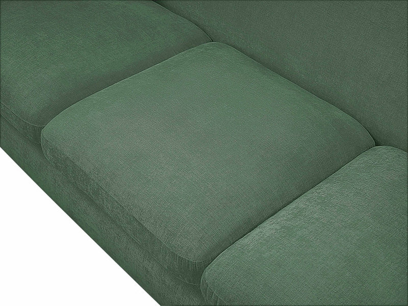 Penelope 92.5" Chenille Fabric Upholstered Upholstered Sofa in Green - 44073Green-S