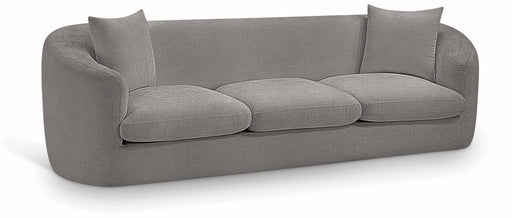 Penelope 92.5" Chenille Fabric Upholstered Upholstered Sofa in Grey - 44073Grey-S