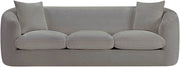 Penelope 92.5" Chenille Fabric Upholstered Upholstered Sofa in Grey - 44073Grey-S