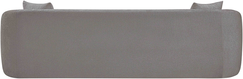 Penelope 92.5" Chenille Fabric Upholstered Upholstered Sofa in Grey - 44073Grey-S