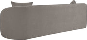 Penelope 92.5" Chenille Fabric Upholstered Upholstered Sofa in Grey - 44073Grey-S