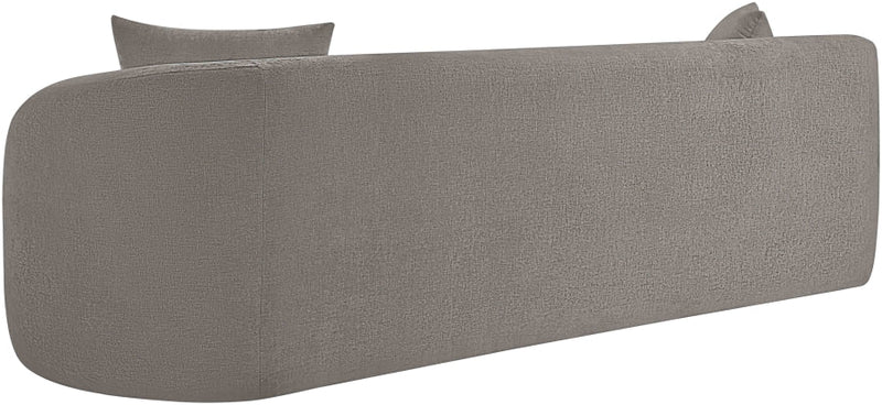 Penelope 92.5" Chenille Fabric Upholstered Upholstered Sofa in Grey - 44073Grey-S