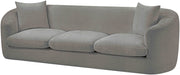 Penelope 92.5" Chenille Fabric Upholstered Upholstered Sofa in Grey - 44073Grey-S