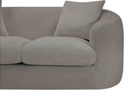 Penelope 92.5" Chenille Fabric Upholstered Upholstered Sofa in Grey - 44073Grey-S