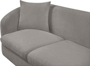 Penelope 92.5" Chenille Fabric Upholstered Upholstered Sofa in Grey - 44073Grey-S