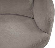 Penelope 92.5" Chenille Fabric Upholstered Upholstered Sofa in Grey - 44073Grey-S