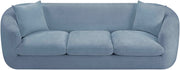 Penelope 92.5" Chenille Fabric Upholstered Upholstered Sofa in Light Blue - 44073LtBlu-S