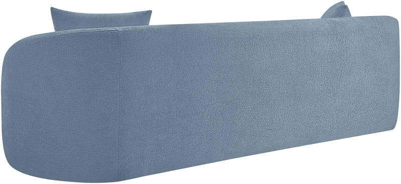 Penelope 92.5" Chenille Fabric Upholstered Upholstered Sofa in Light Blue - 44073LtBlu-S