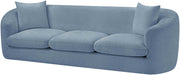 Penelope 92.5" Chenille Fabric Upholstered Upholstered Sofa in Light Blue - 44073LtBlu-S
