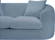 Penelope 92.5" Chenille Fabric Upholstered Upholstered Sofa in Light Blue - 44073LtBlu-S