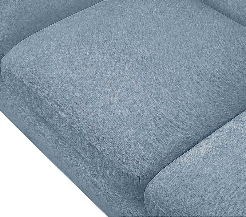 Penelope 92.5" Chenille Fabric Upholstered Upholstered Sofa in Light Blue - 44073LtBlu-S