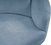 Penelope 92.5" Chenille Fabric Upholstered Upholstered Sofa in Light Blue - 44073LtBlu-S
