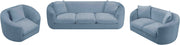 Penelope 92.5" Chenille Fabric Upholstered Upholstered Sofa in Light Blue - 44073LtBlu-S