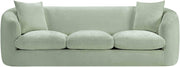 Penelope 92.5" Chenille Fabric Upholstered Upholstered Sofa in Mint - 44073Mint-S
