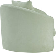 Penelope 92.5" Chenille Fabric Upholstered Upholstered Sofa in Mint - 44073Mint-S
